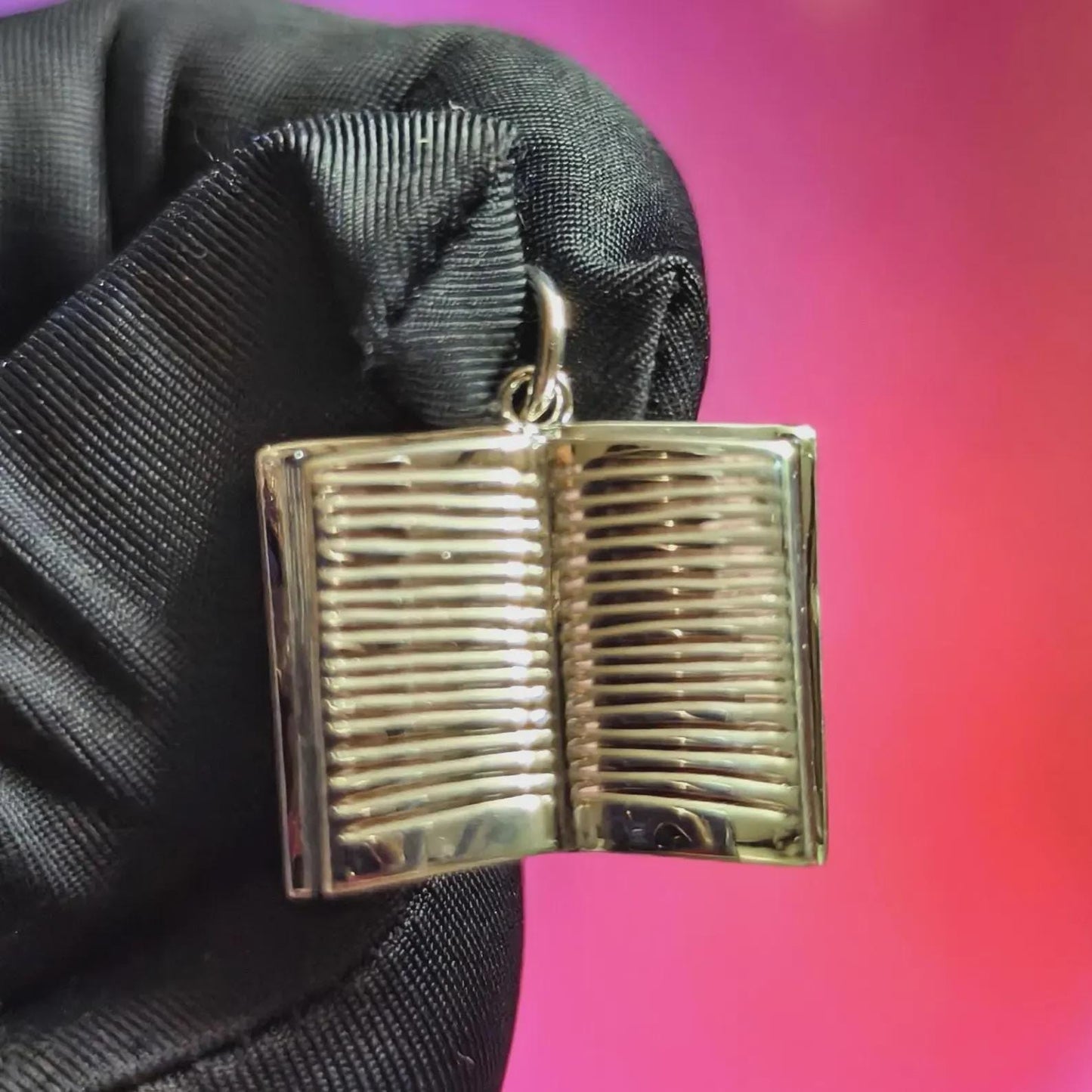 Pendant Open Book Pendant Necklace 14K White Gold Plated 925 Sterling Silver, Book Pendant, Note Book Pendant, For Birthday Or Party Wear