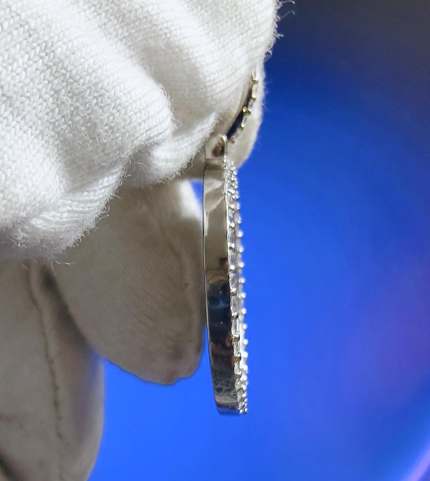 1Ct Round Cut Moissanite Pendant Liberty Coin Pendant Necklaces Pendant 14K White Gold Over Moissanite Liberty Pendant