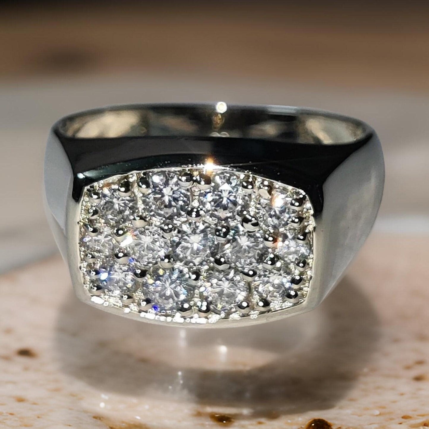 2Ct Round Cut Wedding Ring Simulated Diamond Band Ring 14K White Gold Finish 925 Sterling Silver Ring Anniversary Ring, Gift For Birthday