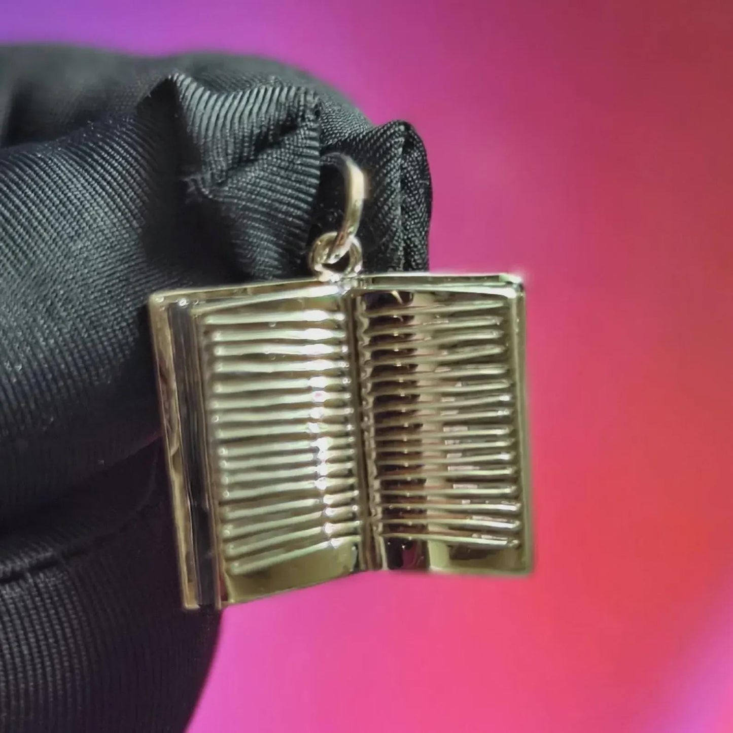 Pendant Open Book Pendant Necklace 14K White Gold Plated 925 Sterling Silver, Book Pendant, Note Book Pendant, For Birthday Or Party Wear