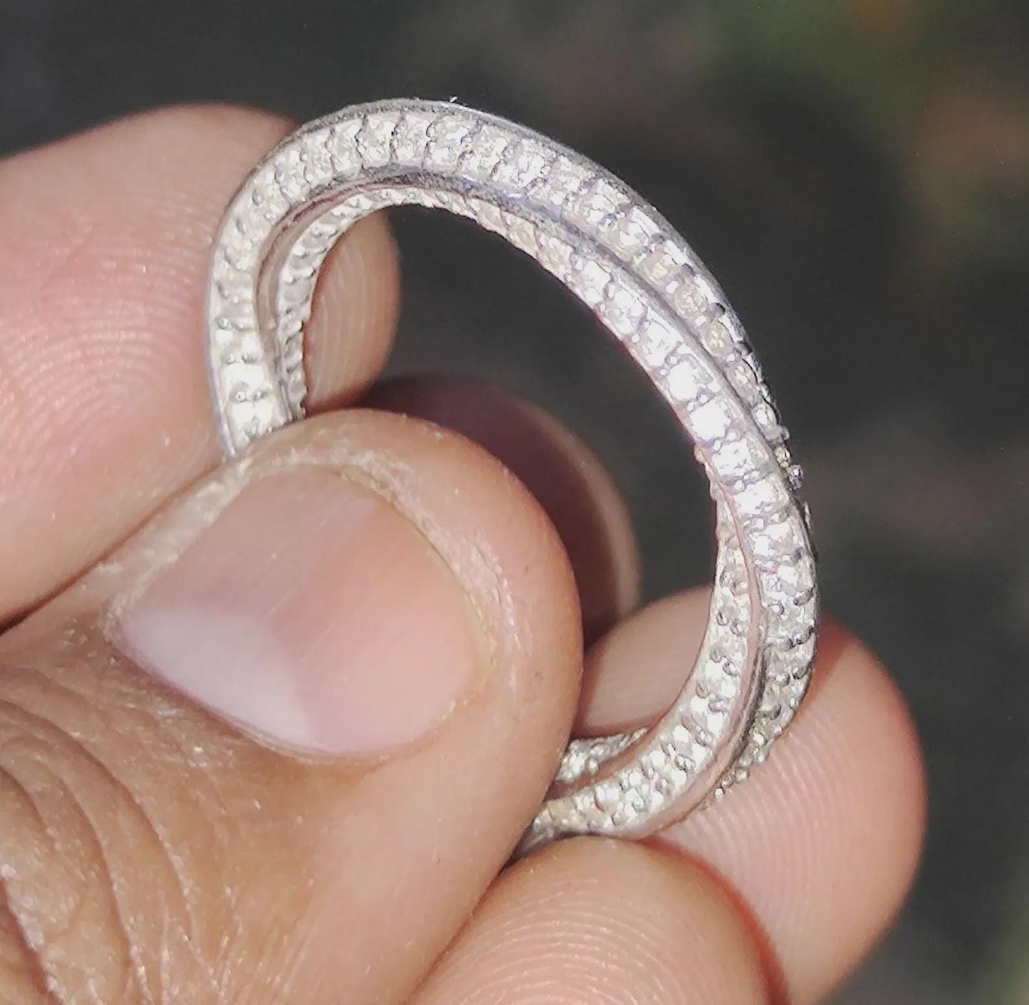 1.50Ct Round Cut Lab Created Diamond Wedding Engagement Twisted Band Women's Engagement Ring 14K White Gold Plated 925 Silver Unisex Ring