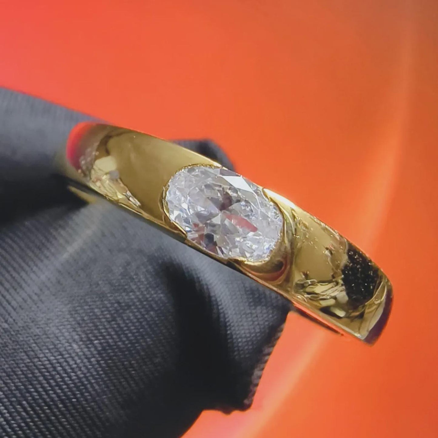 2Ct Round Cut Simulated White Diamond Wedding Engagement Anniversary Ring 14k Yellow Gold Plated- 925 Silver, Gift for Her