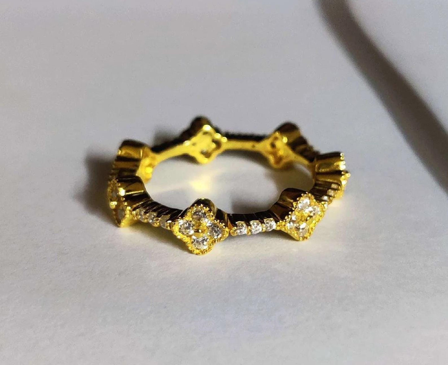 2Ct Round Cut Diamond Full Eternity Band Ring Anniversary Ring 14K Yellow Gold Finish 925 Sterling Silver Band Unisex Engagement Ring