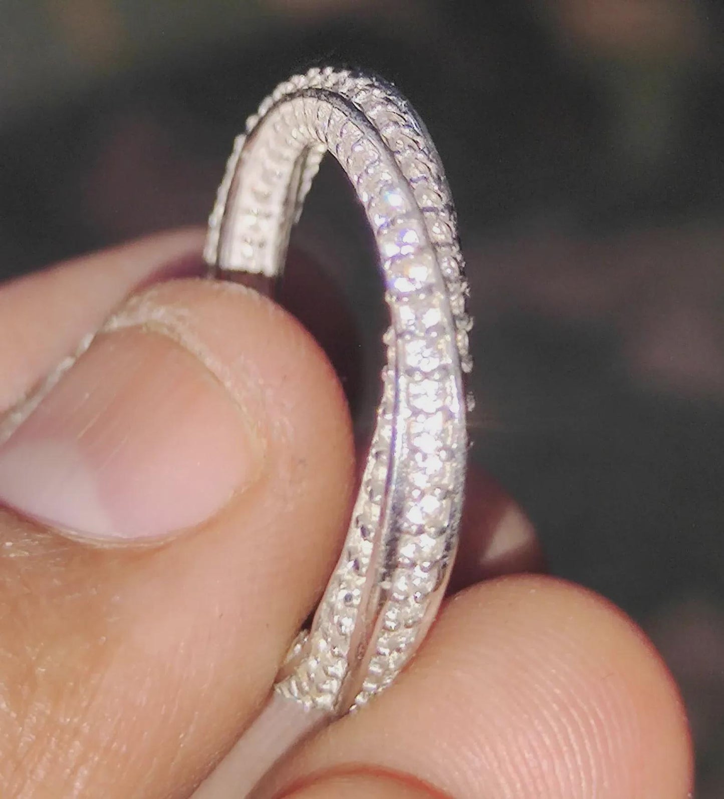 1.50Ct Round Cut Lab Created Diamond Wedding Engagement Twisted Band Women's Engagement Ring 14K White Gold Plated 925 Silver Unisex Ring