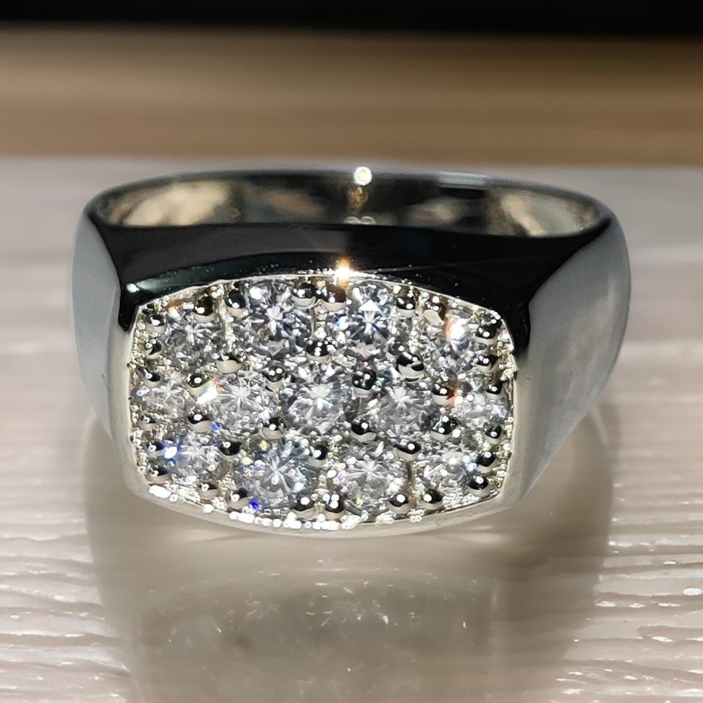 2Ct Round Cut Wedding Ring Simulated Diamond Band Ring 14K White Gold Finish 925 Sterling Silver Ring Anniversary Ring, Gift For Birthday