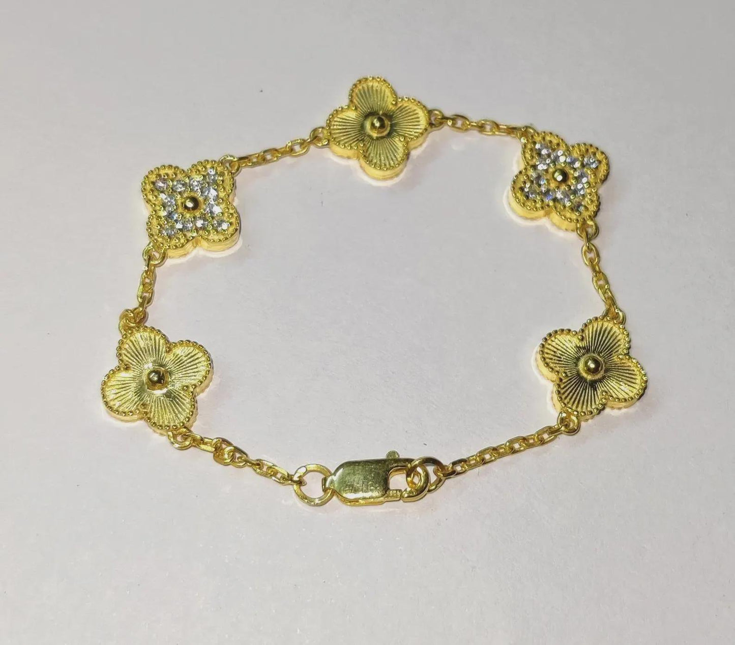 3Ct Round Cut, Simulated Diamond , Women's Chain Link Bracelet, 14K Yellow Gold Plated, Anniversary Diamond Bracelet For Birthday Gift Wear