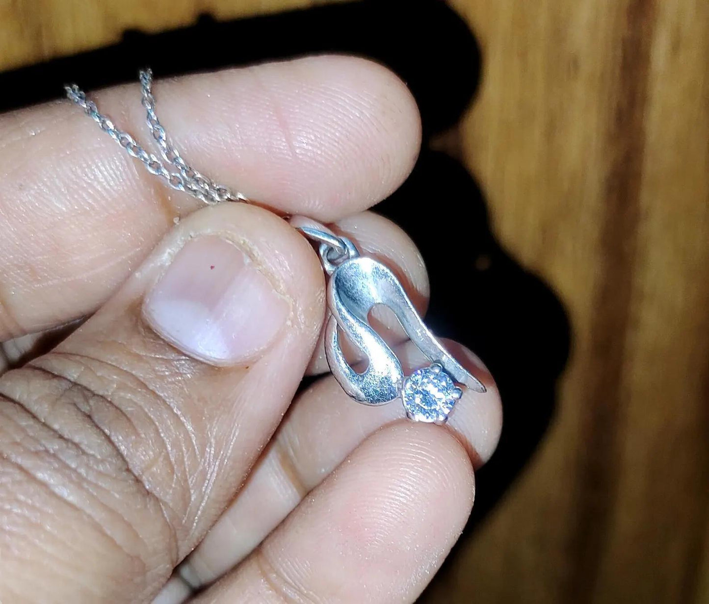 0.50Ct Diamond Pendant Round Cut Lab-Created Diamond Pendant 14K White Gold Finish 925 Silver Diamond Pendant Unisex Diamond Pendant