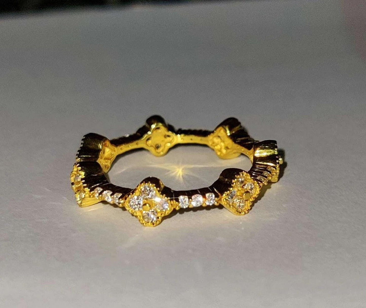 2Ct Round Cut Diamond Full Eternity Band Ring Anniversary Ring 14K Yellow Gold Finish 925 Sterling Silver Band Unisex Engagement Ring