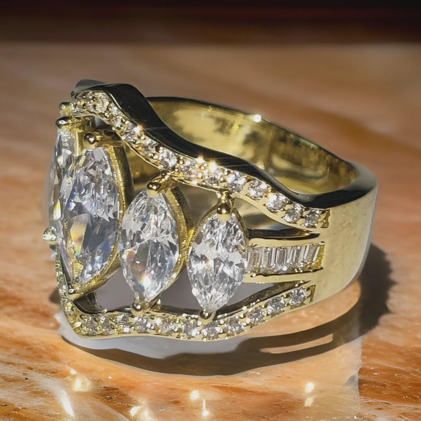 2Ct Marquise Cut Diamond Engagement Wedding Anniversary Women's Ring 14K Yellow Gold Over Engagement Ring Diamond Wedding Ring