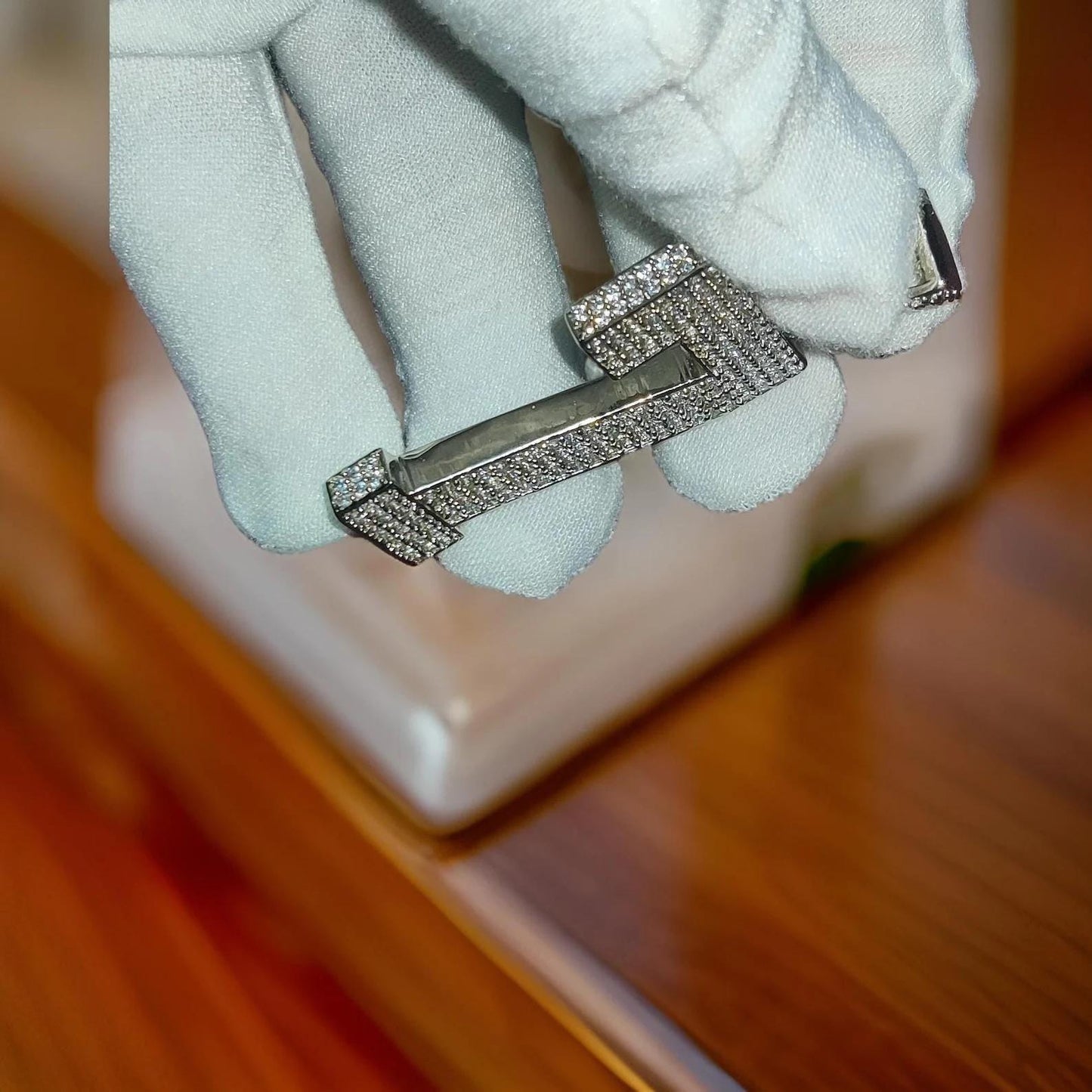 2Ct Moissanite Number Pendant Round Moissanite Pendant 14K White Gold Plated 925 Sterling Silver Custom Any Number Pendant