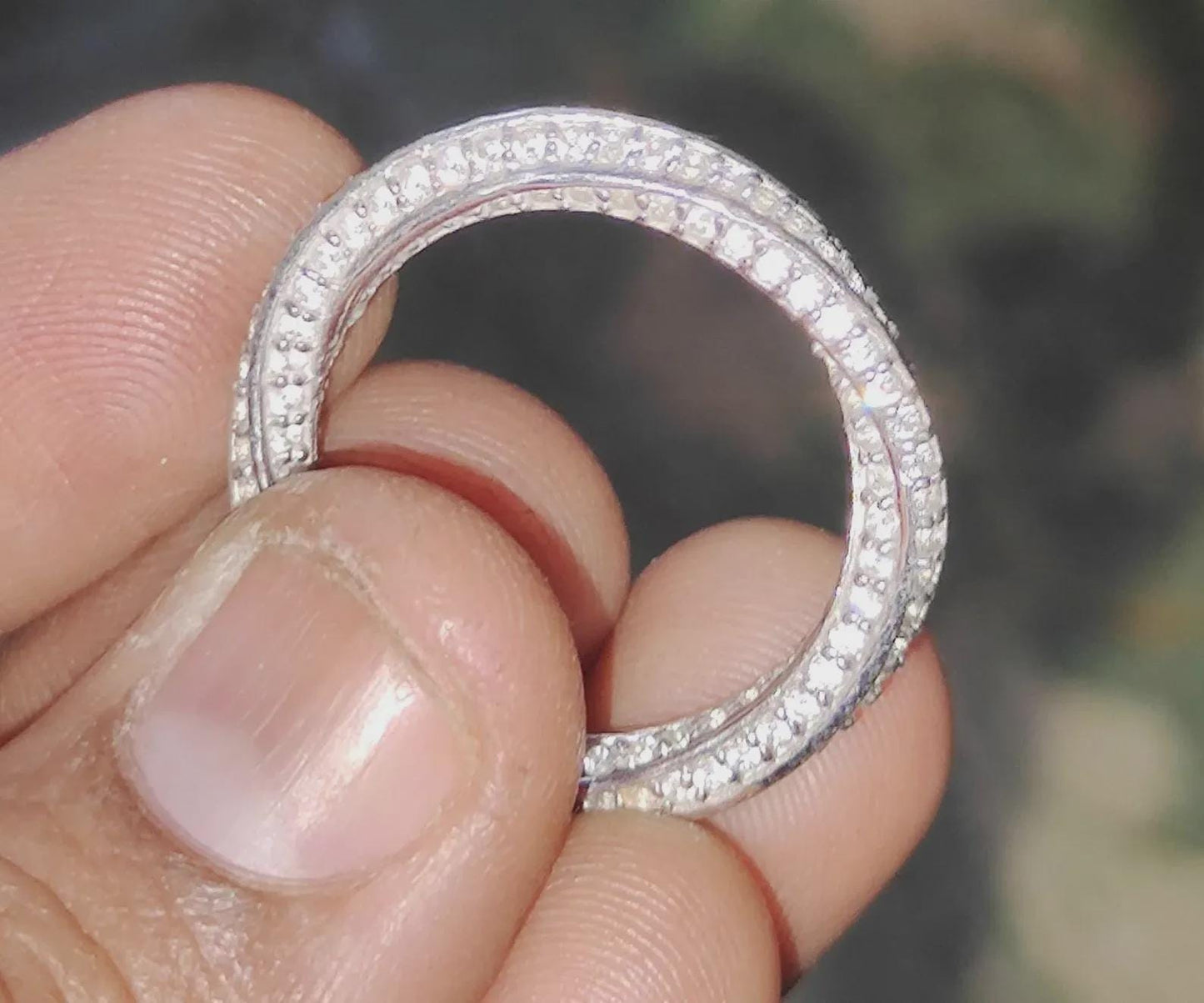 1.50Ct Round Cut Lab Created Diamond Wedding Engagement Twisted Band Women's Engagement Ring 14K White Gold Plated 925 Silver Unisex Ring