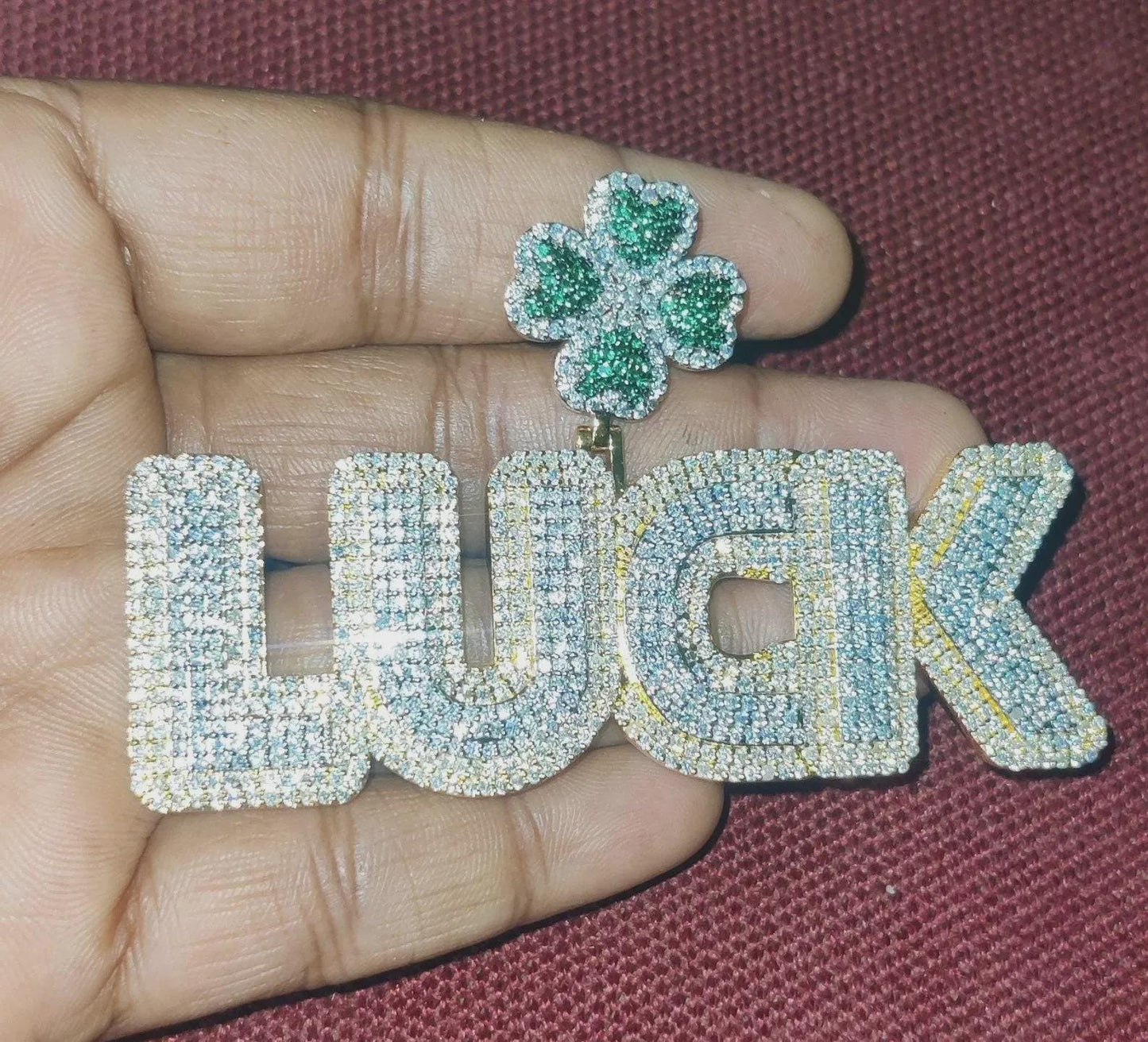 2Ct Diamond Round Simulated Diamond Pendant, Flower Custom Any Letter Diamond Pendant, 925 Sterling Silver, Birthday and Party Pendant Gift