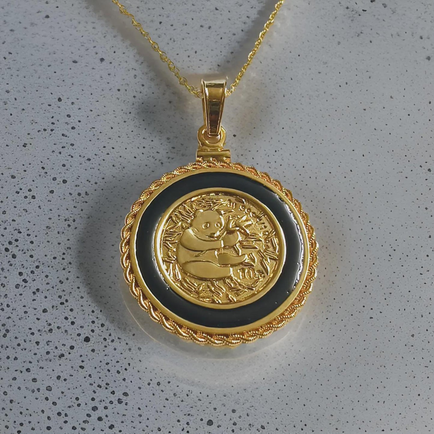 1Ct Round Cut Hip Hop Coin Pendant 14K Yellow Gold Plated 925 Sterling Silver Coin Pendant Hip Hop Coin Necklace Pendant