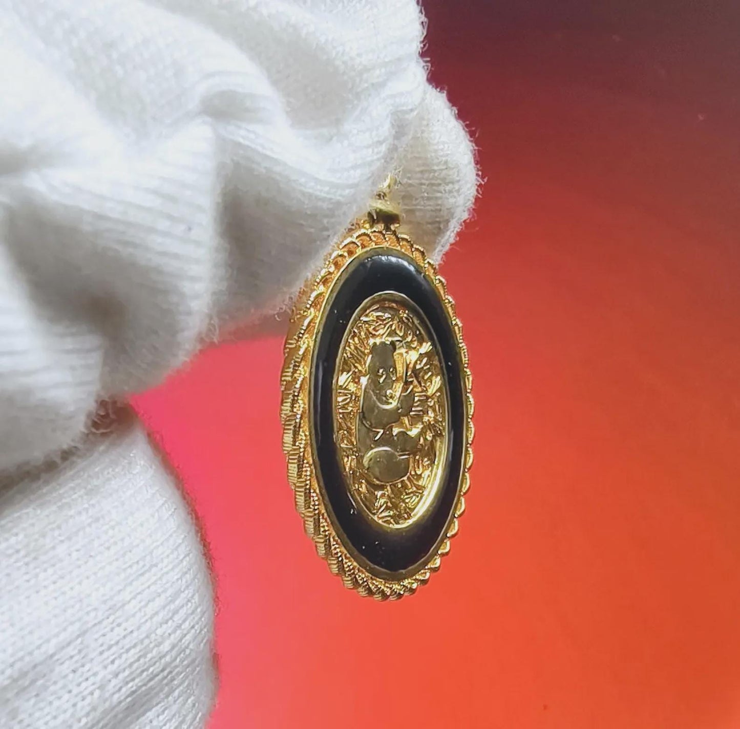 1Ct Round Cut Hip Hop Coin Pendant 14K Yellow Gold Plated 925 Sterling Silver Coin Pendant Hip Hop Coin Necklace Pendant