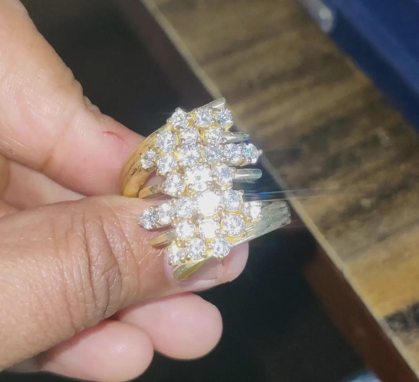 2Ct Moissanite Round Cut Natural Moissanite Tester Pass Engagement Anniversary Ring 14KYellow Gold Finish 925 Sterling Silver Wedding Ring