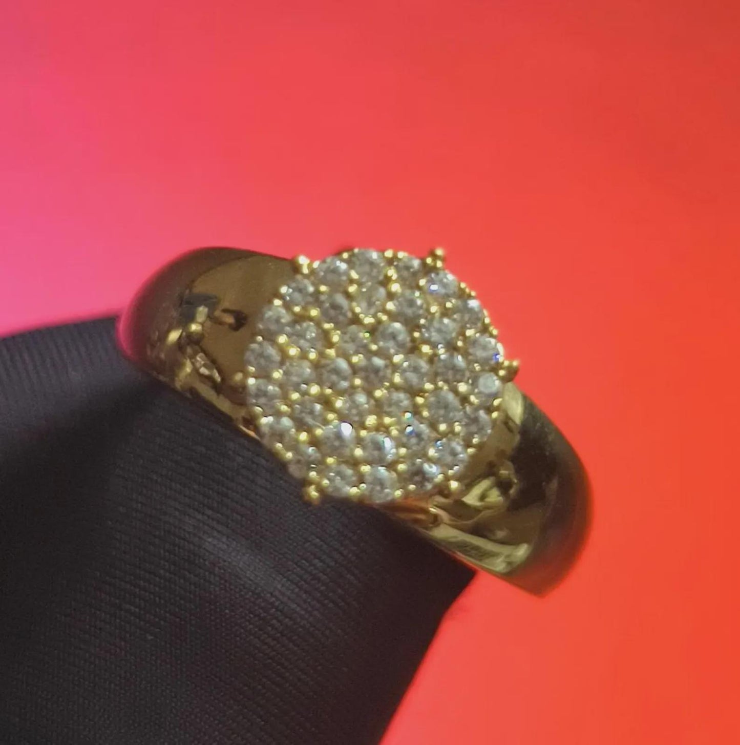 2Ct Diamond Round Cut Engagement Wedding Ring Simulated 14K Yellow Gold Plated 925 Silver, Prong Setting Ring, For Anniversary Gift Ring