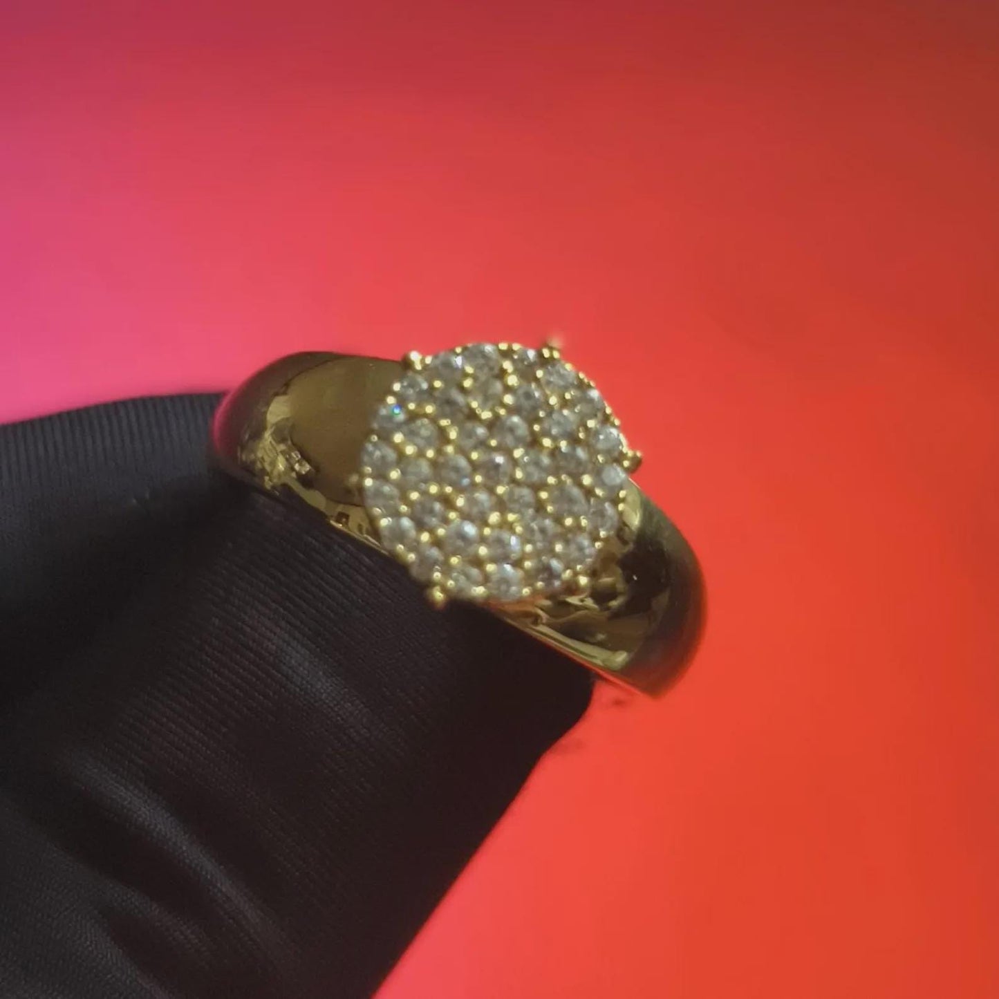 2Ct Diamond Round Cut Engagement Wedding Ring Simulated 14K Yellow Gold Plated 925 Silver, Prong Setting Ring, For Anniversary Gift Ring