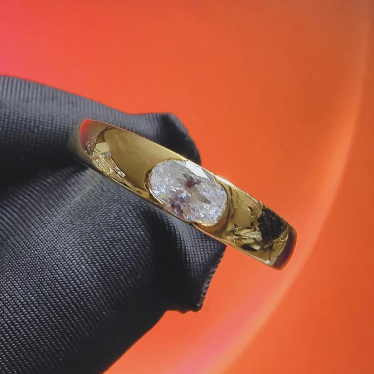 2Ct Round Cut Simulated White Diamond Wedding Engagement Anniversary Ring 14k Yellow Gold Plated- 925 Silver, Gift for Her