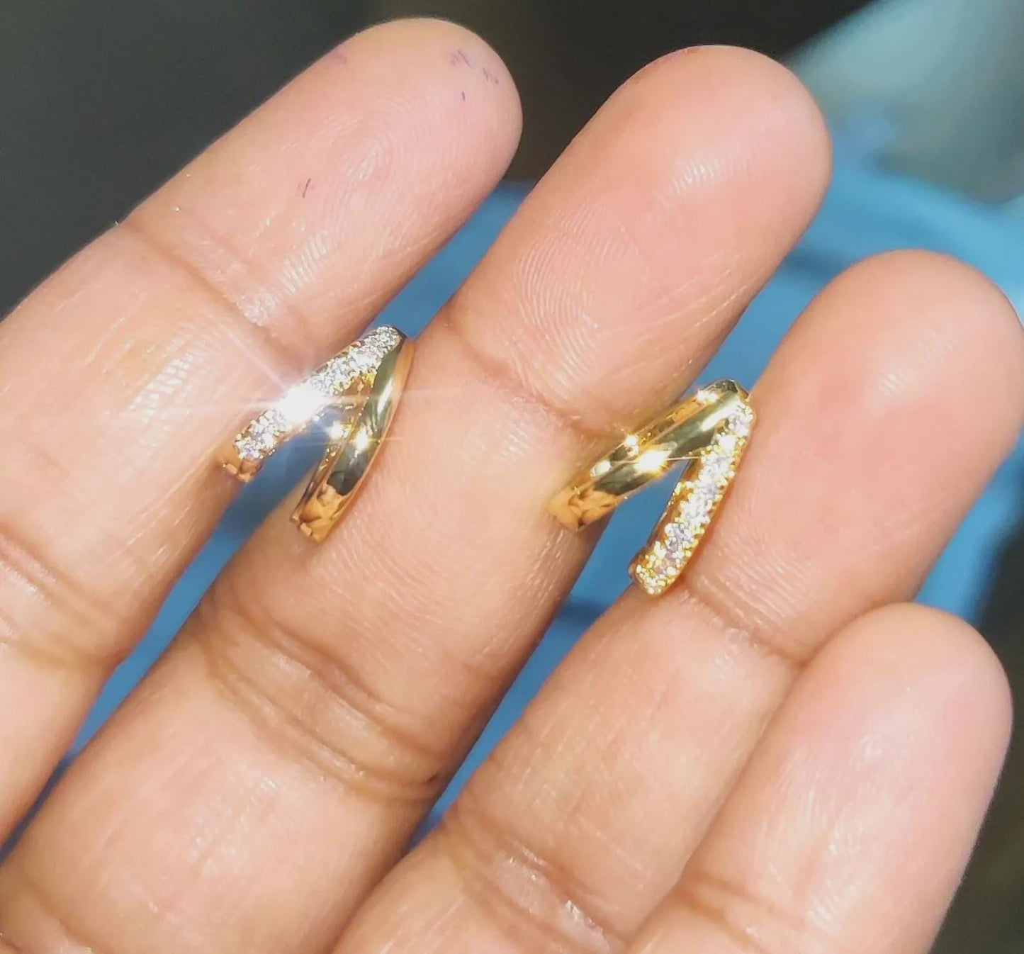 1.50Ct Round Cut Simulated Diamond Drop Earrings 14K Yellow Gold Finish  Drop Earrings Silver Unique Design Earrings, For Birthday Gift