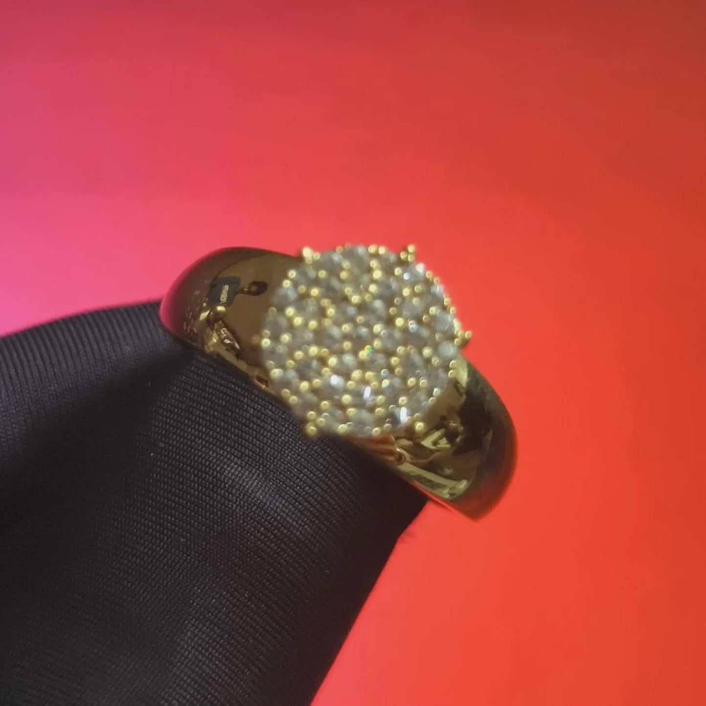 2Ct Diamond Round Cut Engagement Wedding Ring Simulated 14K Yellow Gold Plated 925 Silver, Prong Setting Ring, For Anniversary Gift Ring