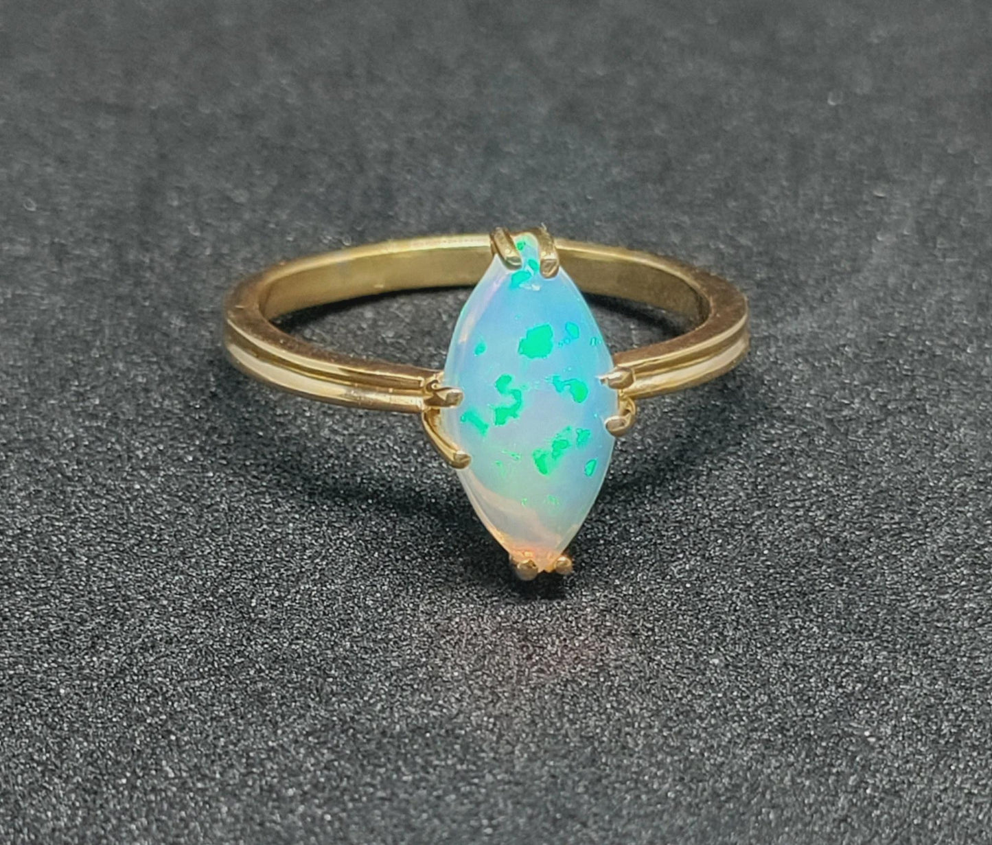 2Ct Marquise Cut Fire Opal Solitaire Engagement wedding Band Ring 14K Yellow Gold Finish For Women Gift For Her ,Birthday Gift