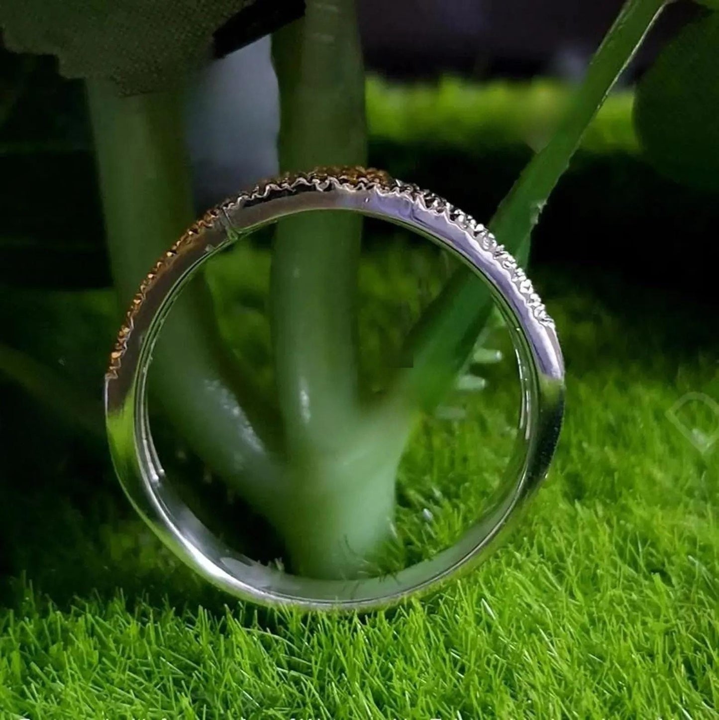 2Ct Round Cut Simulated Diamond Engagement Band Ring Bypass Wedding Ring Anniversary Ring 14K Two Tone Gold Plated 925 Sterling Silver