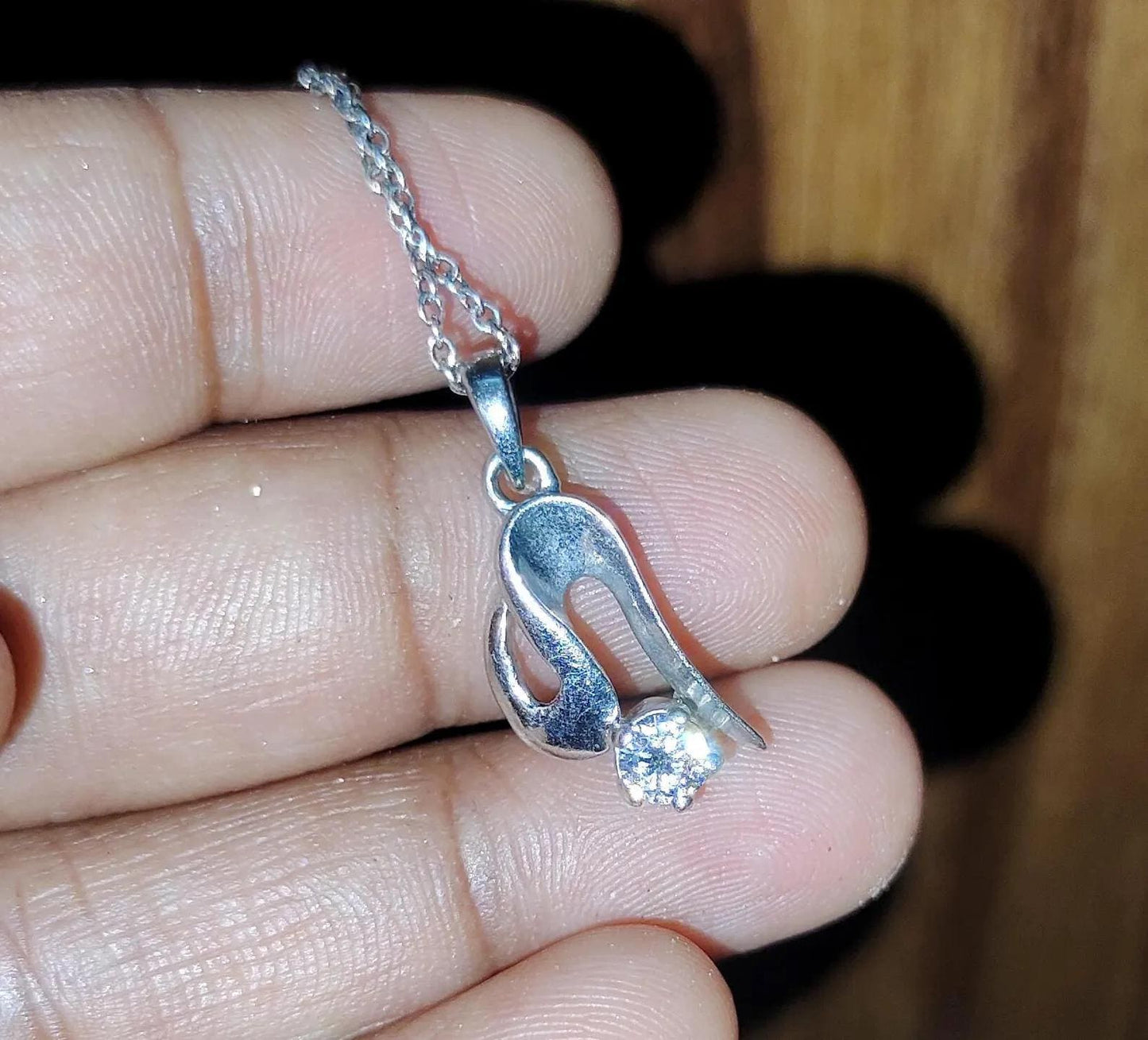 0.50Ct Diamond Pendant Round Cut Lab-Created Diamond Pendant 14K White Gold Finish 925 Silver Diamond Pendant Unisex Diamond Pendant