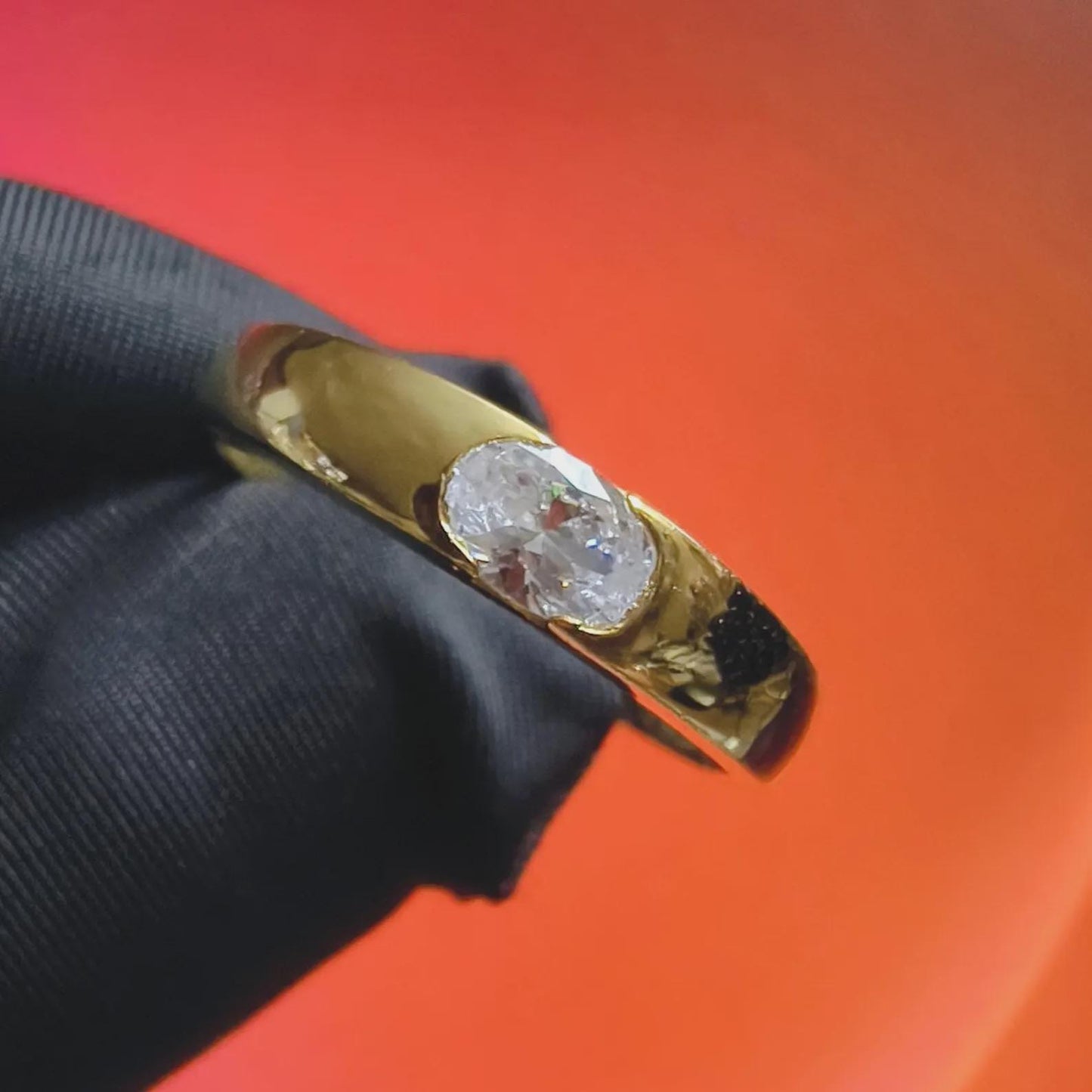 2Ct Round Cut Simulated White Diamond Wedding Engagement Anniversary Ring 14k Yellow Gold Plated- 925 Silver, Gift for Her