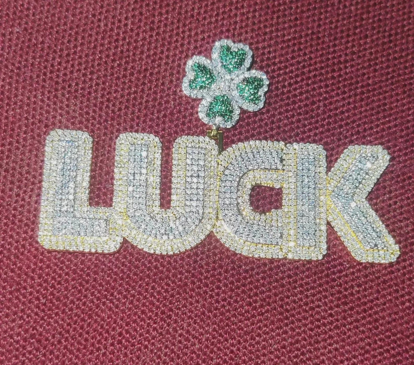 2Ct Diamond Round Simulated Diamond Pendant, Flower Custom Any Letter Diamond Pendant, 925 Sterling Silver, Birthday and Party Pendant Gift