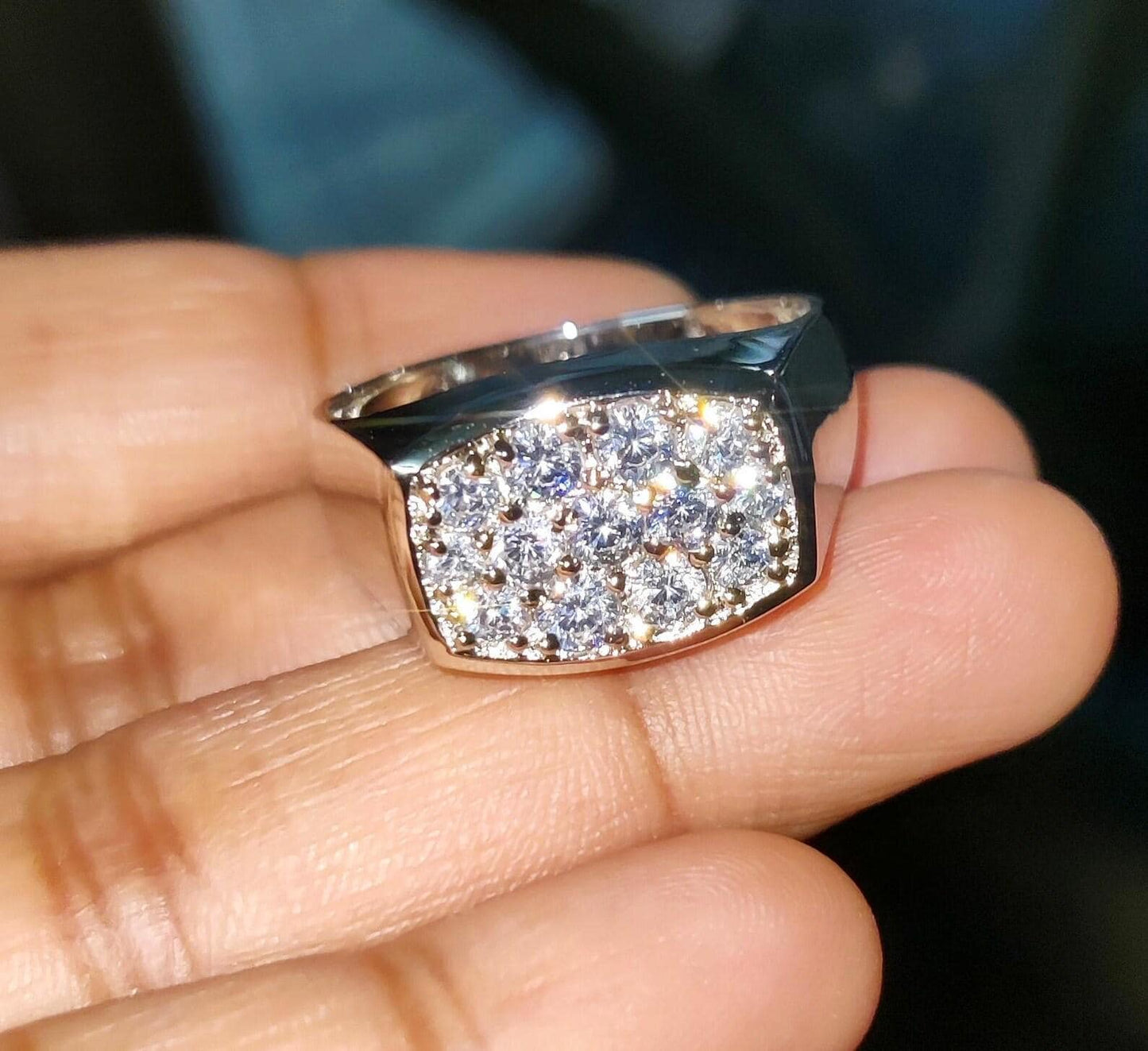 2Ct Round Cut Wedding Ring Simulated Diamond Band Ring 14K White Gold Finish 925 Sterling Silver Ring Anniversary Ring, Gift For Birthday