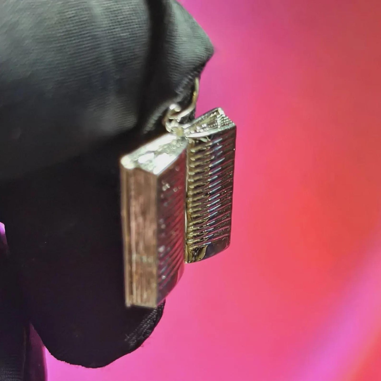 Pendant Open Book Pendant Necklace 14K White Gold Plated 925 Sterling Silver, Book Pendant, Note Book Pendant, For Birthday Or Party Wear