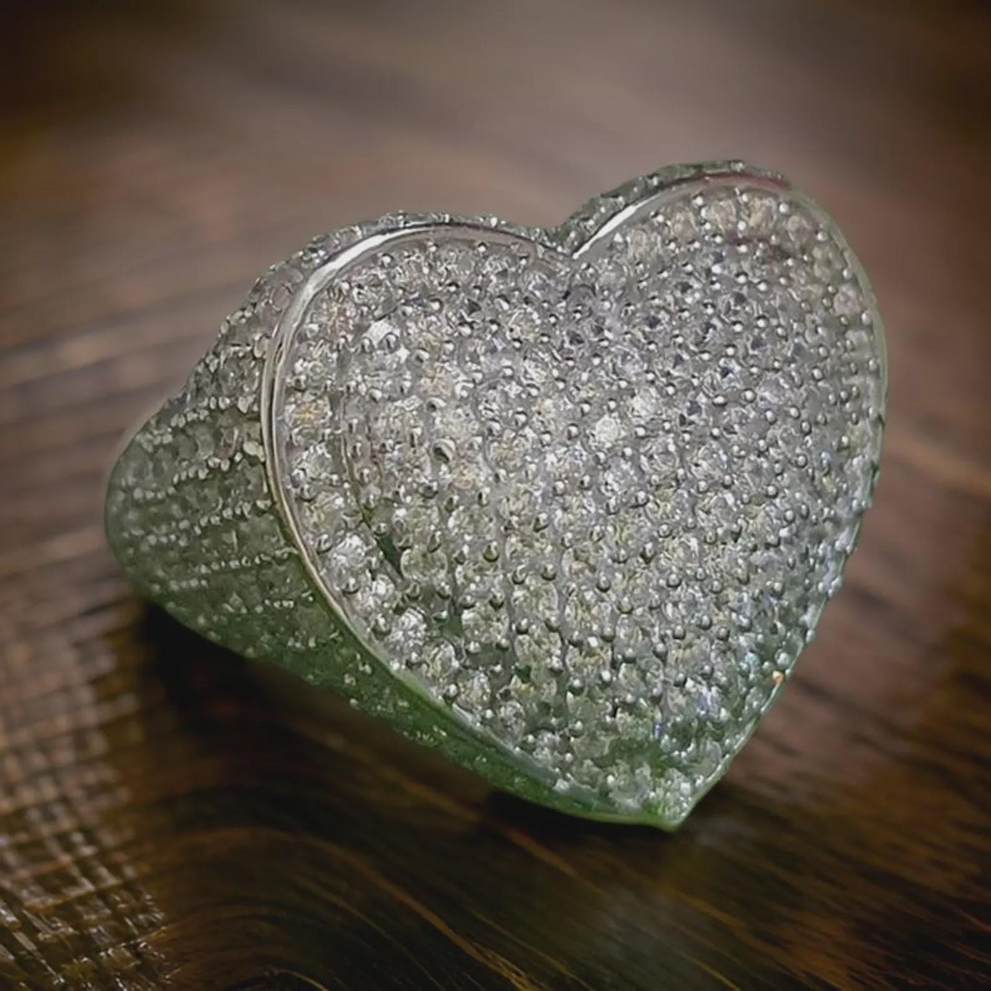 2Ct Round Cut Simulated Diamond Cluster Men's Wedding Engagement Ring 14K White Gold Plated- 925 Silver, Hip Hop Men’s Ring- Gift for him