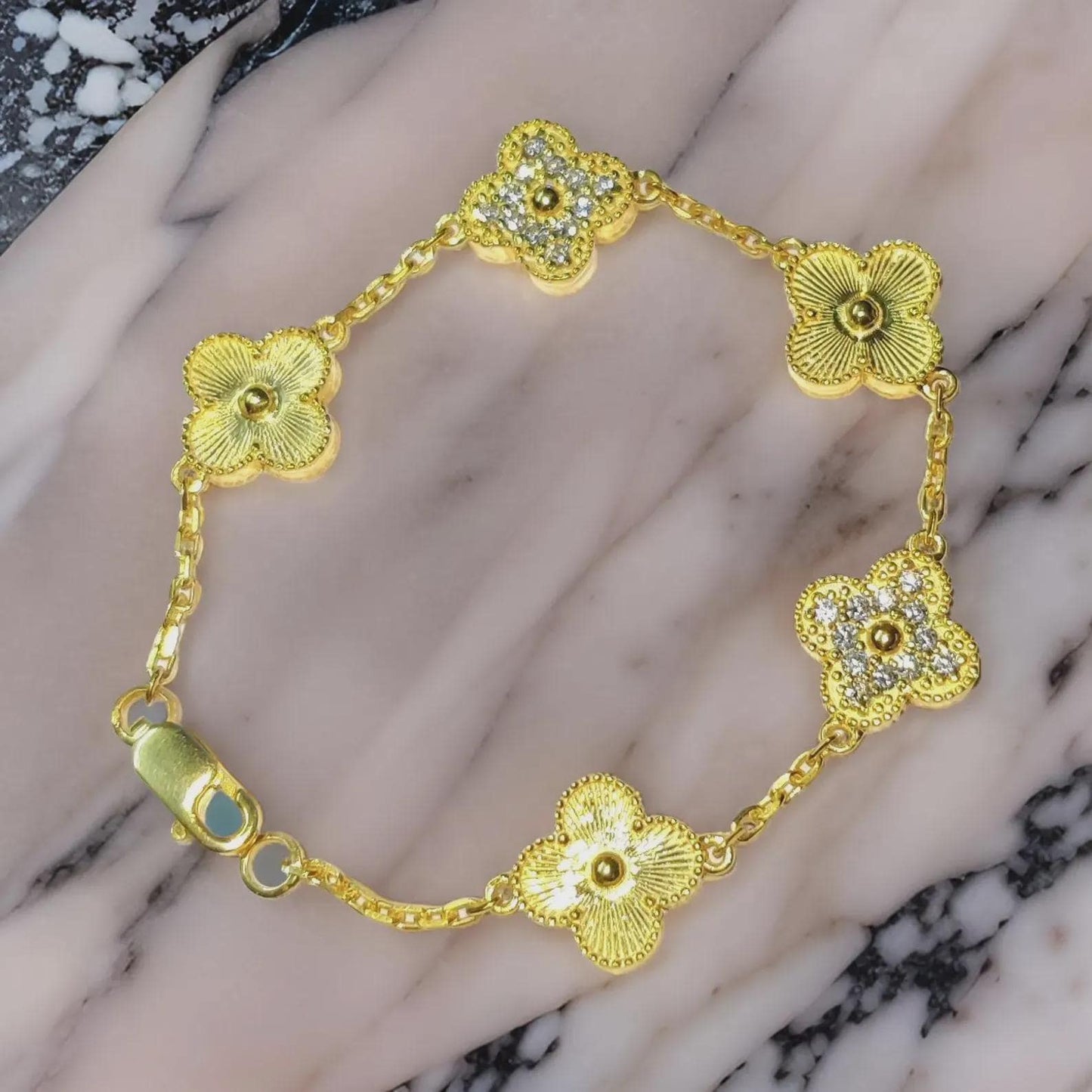 3Ct Round Cut, Simulated Diamond , Women's Chain Link Bracelet, 14K Yellow Gold Plated, Anniversary Diamond Bracelet For Birthday Gift Wear