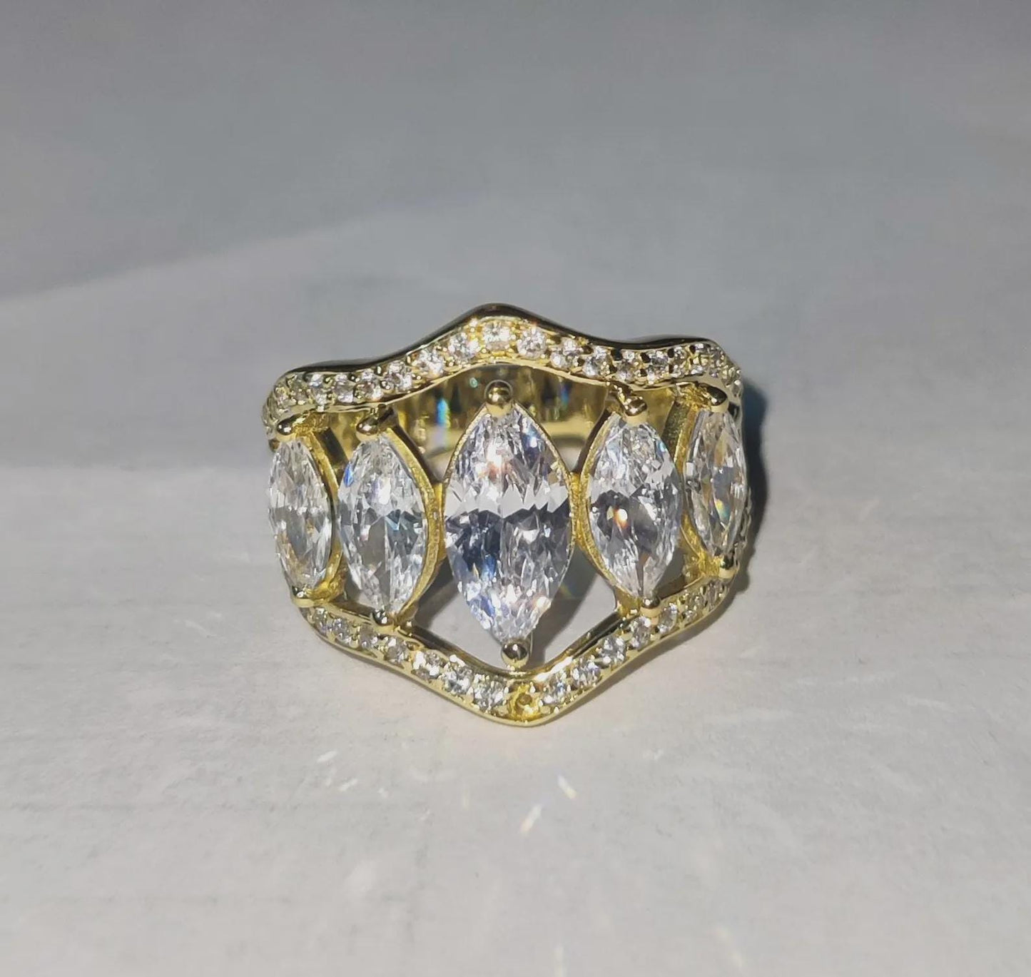 2Ct Marquise Cut Diamond Engagement Wedding Anniversary Women's Ring 14K Yellow Gold Over Engagement Ring Diamond Wedding Ring