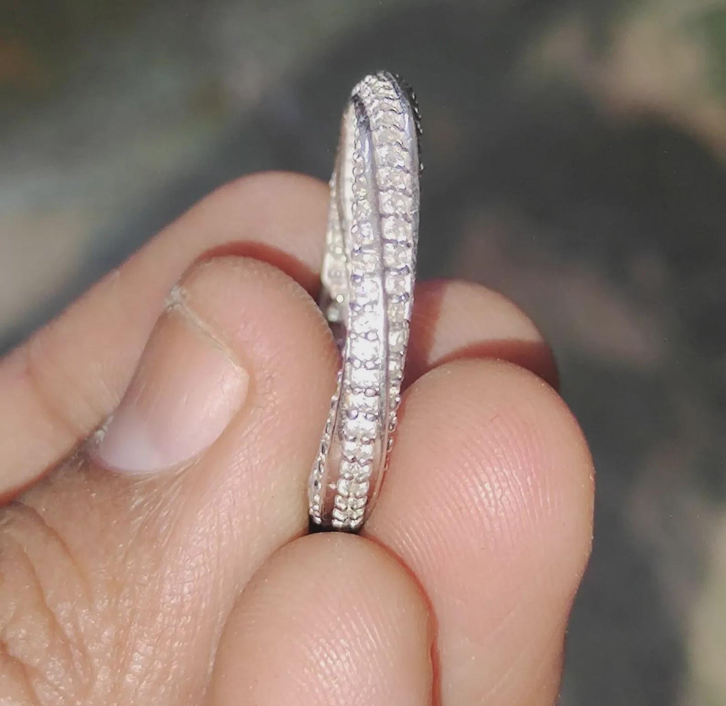 1.50Ct Round Cut Lab Created Diamond Wedding Engagement Twisted Band Women's Engagement Ring 14K White Gold Plated 925 Silver Unisex Ring