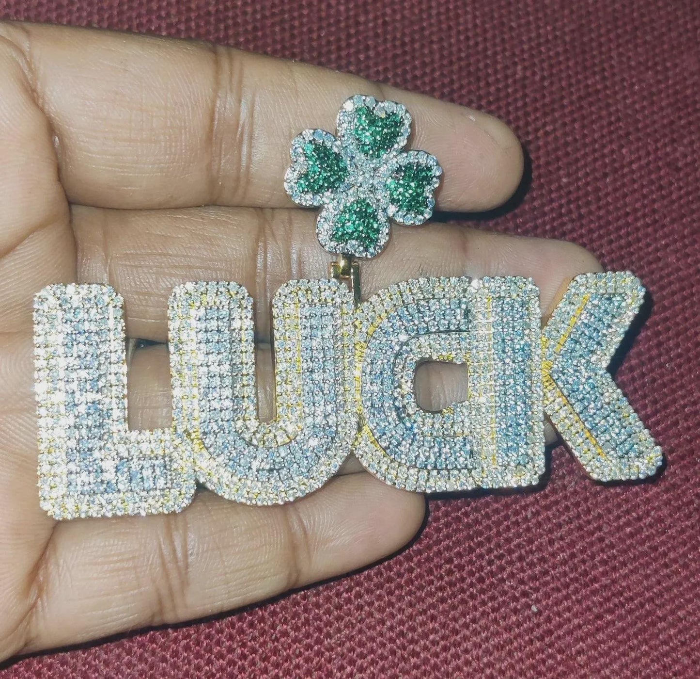 2Ct Diamond Round Simulated Diamond Pendant, Flower Custom Any Letter Diamond Pendant, 925 Sterling Silver, Birthday and Party Pendant Gift