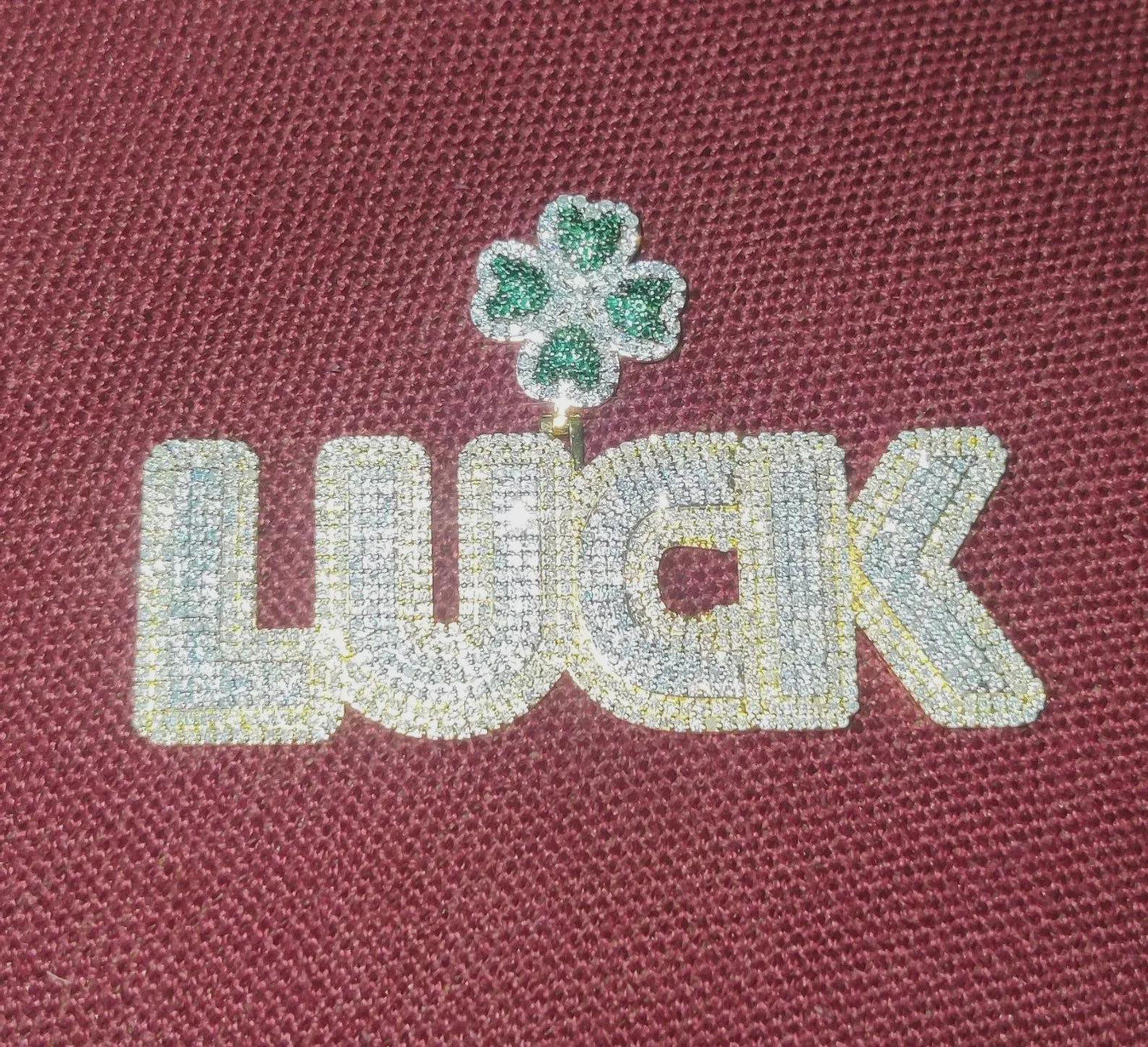 2Ct Diamond Round Simulated Diamond Pendant, Flower Custom Any Letter Diamond Pendant, 925 Sterling Silver, Birthday and Party Pendant Gift