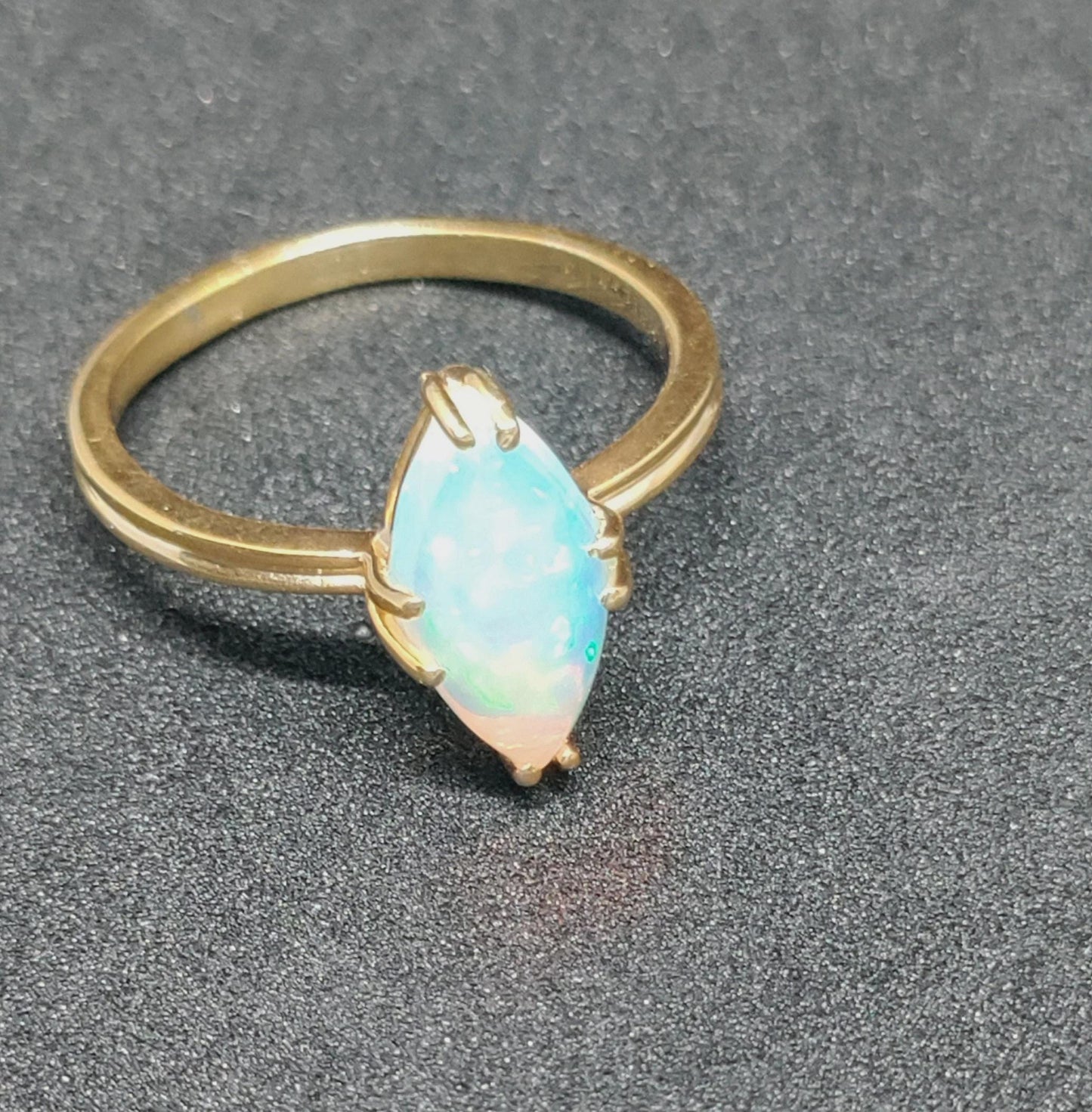 2Ct Marquise Cut Fire Opal Solitaire Engagement wedding Band Ring 14K Yellow Gold Finish For Women Gift For Her ,Birthday Gift