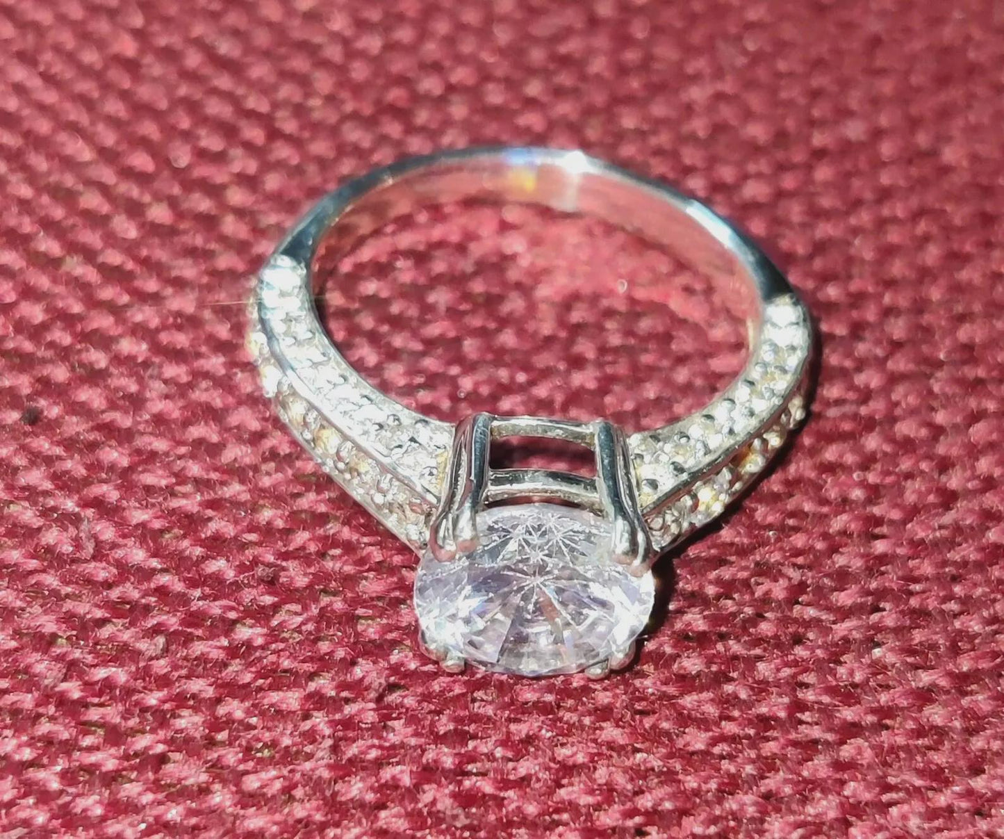 2Ct Diamond Round Cut Simulated Diamond Solitaire Prong Engagement Anniversary Ring Prong 14K White Gold Finish Gift 925 Sterling Silver