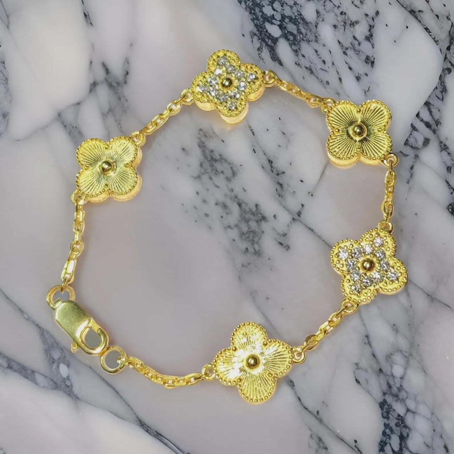 3Ct Round Cut, Simulated Diamond , Women's Chain Link Bracelet, 14K Yellow Gold Plated, Anniversary Diamond Bracelet For Birthday Gift Wear