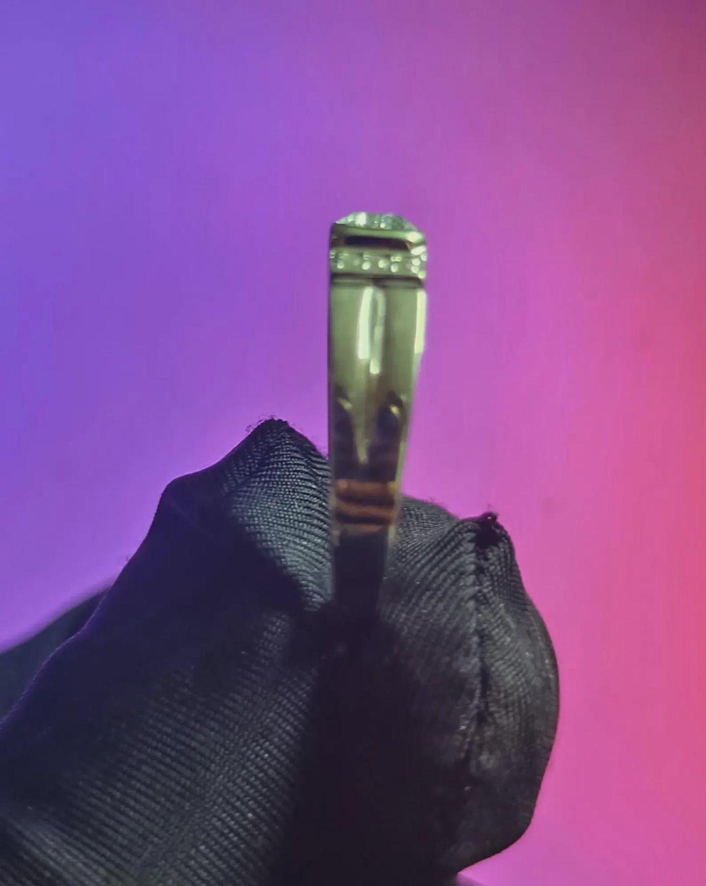 1Ct Moissanite Emerald Cut Wedding Band Ring 14K White Gold Plated 925 Sterling Silver Anniversary Ring, For Engagement Ring