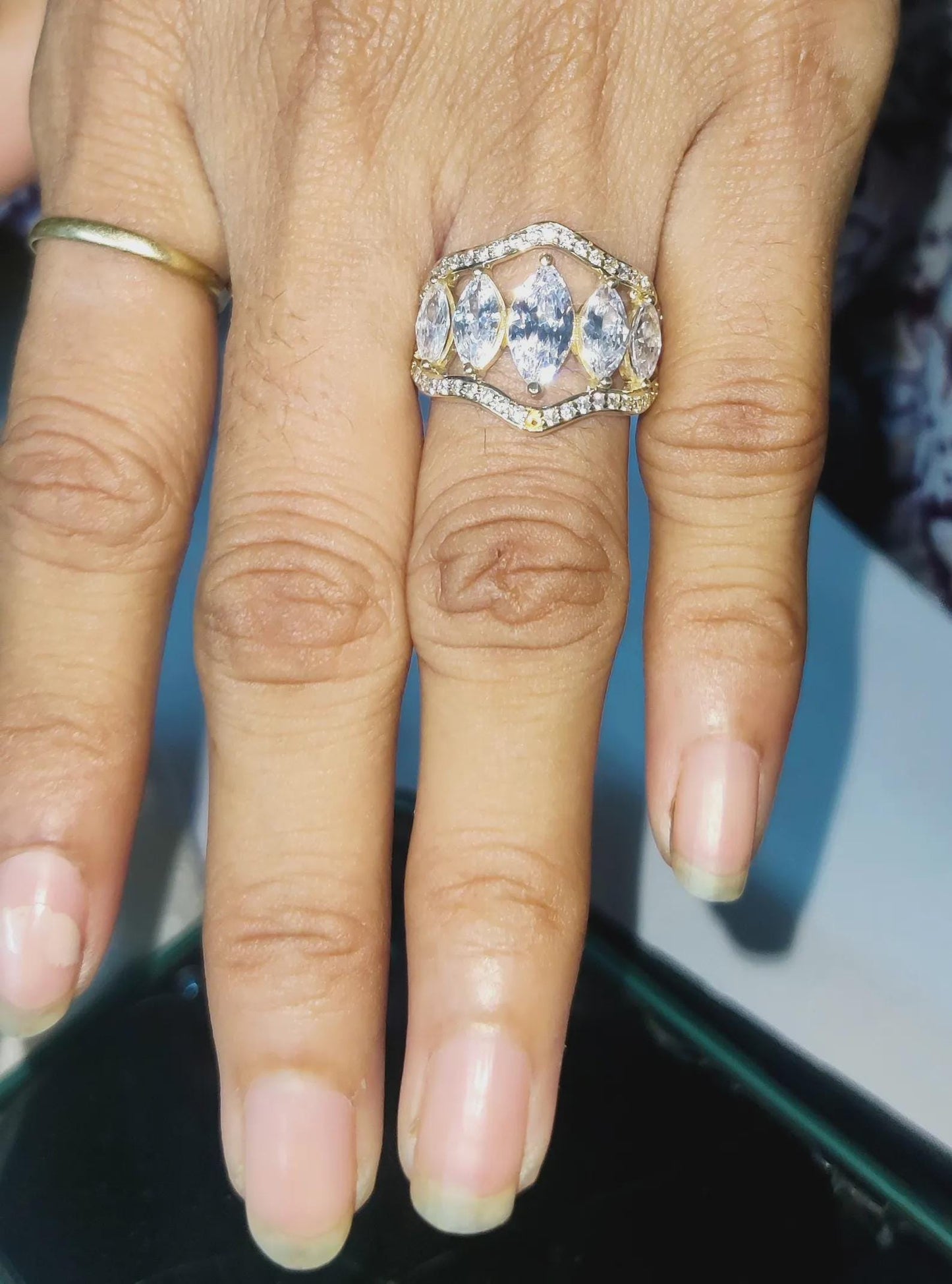 2Ct Marquise Cut Diamond Engagement Wedding Anniversary Women's Ring 14K Yellow Gold Over Engagement Ring Diamond Wedding Ring