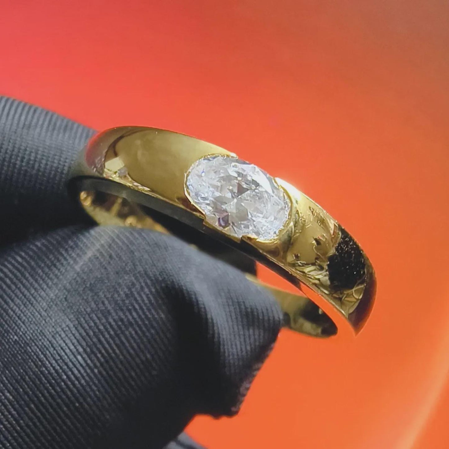 2Ct Round Cut Simulated White Diamond Wedding Engagement Anniversary Ring 14k Yellow Gold Plated- 925 Silver, Gift for Her