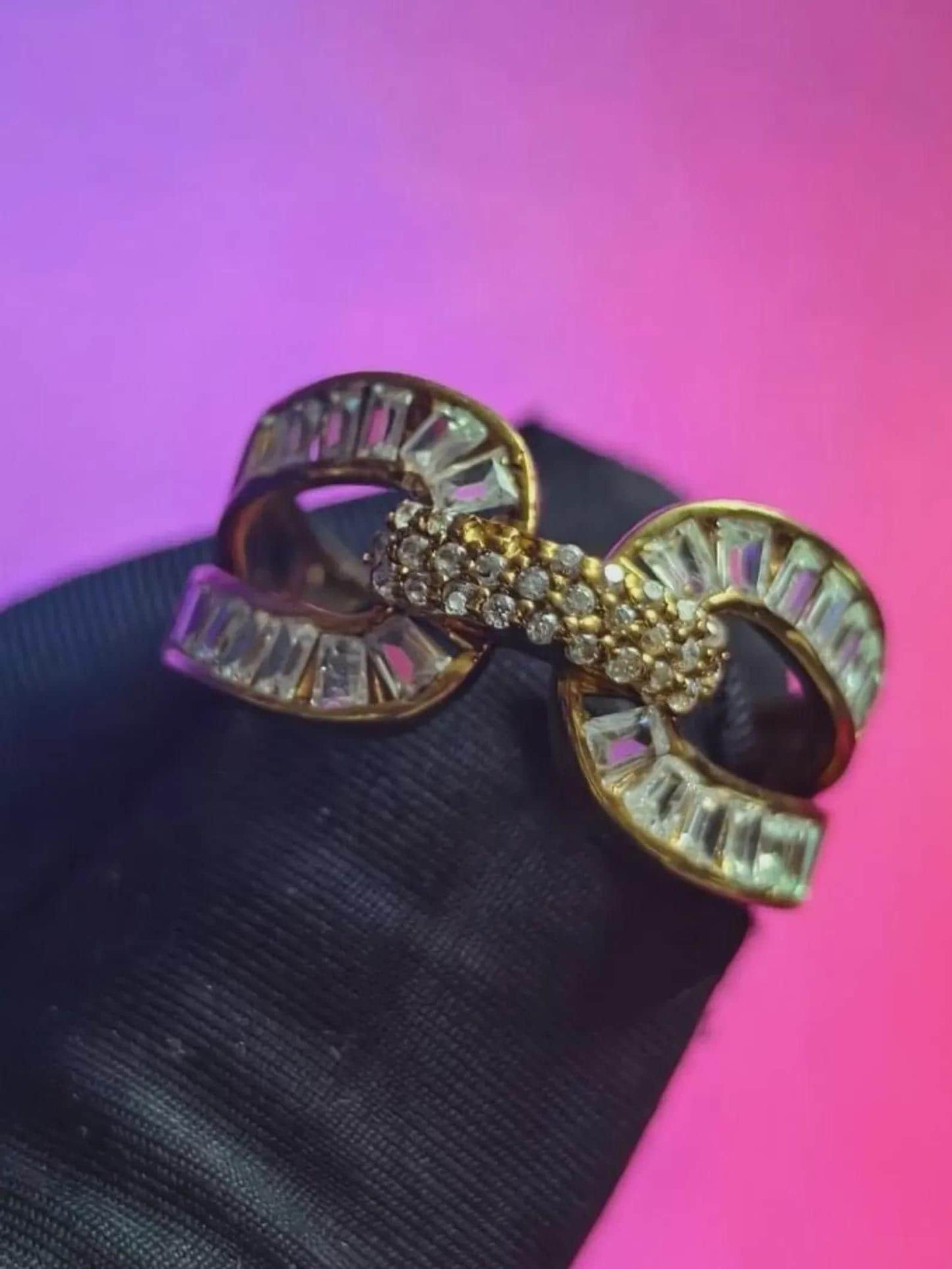 2Ct Diamond Wedding Fancy Ring Baguette Cut Simulated Diamond 14K Yellow Gold Plated 925 Sterling Silver, Anniversary Ring, Engagement Ring