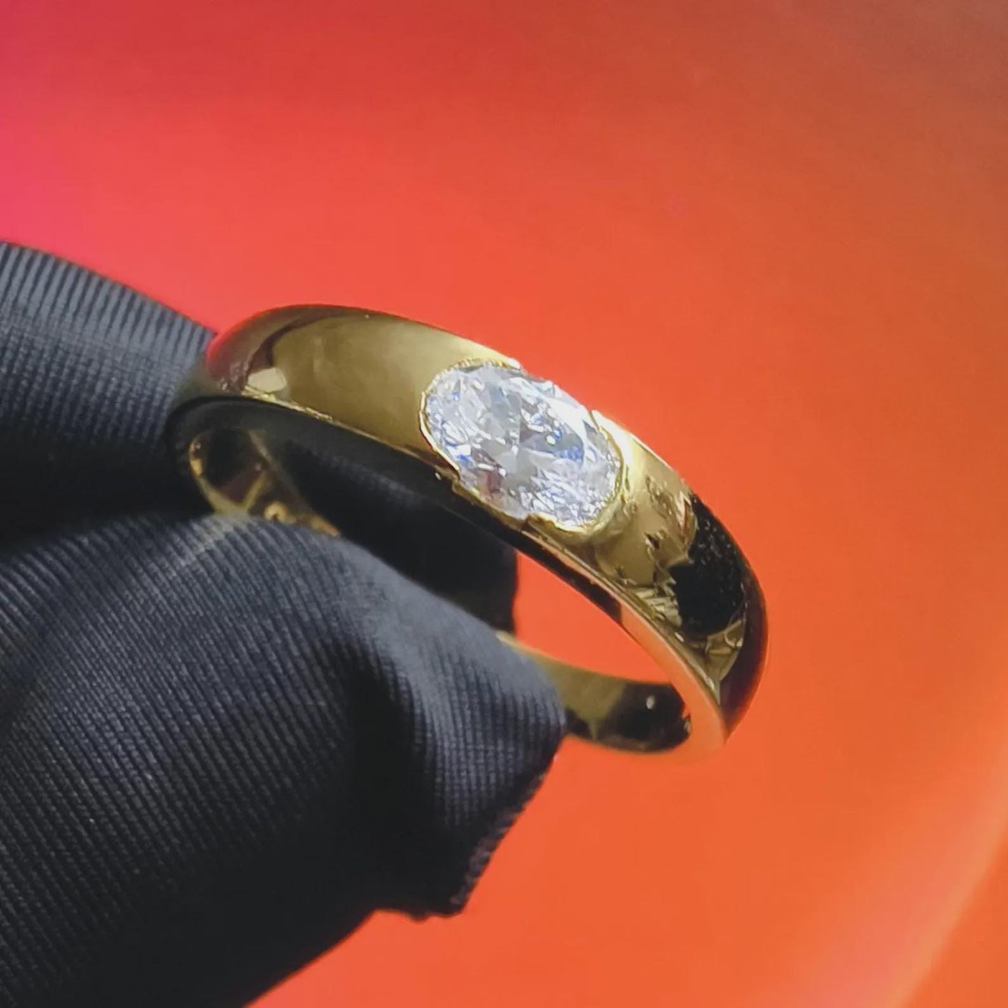 2Ct Round Cut Simulated White Diamond Wedding Engagement Anniversary Ring 14k Yellow Gold Plated- 925 Silver, Gift for Her