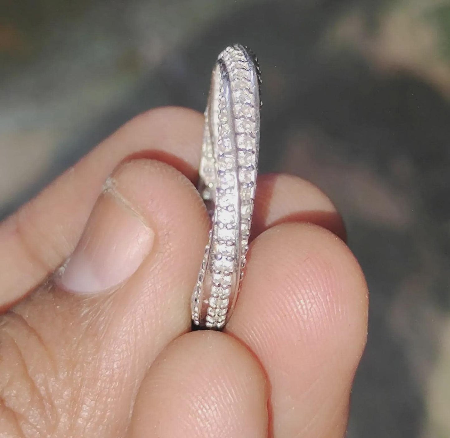 1.50Ct Round Cut Lab Created Diamond Wedding Engagement Twisted Band Women's Engagement Ring 14K White Gold Plated 925 Silver Unisex Ring