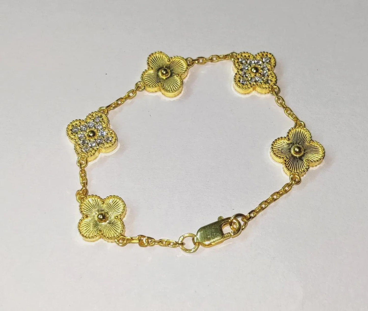 3Ct Round Cut, Simulated Diamond , Women's Chain Link Bracelet, 14K Yellow Gold Plated, Anniversary Diamond Bracelet For Birthday Gift Wear